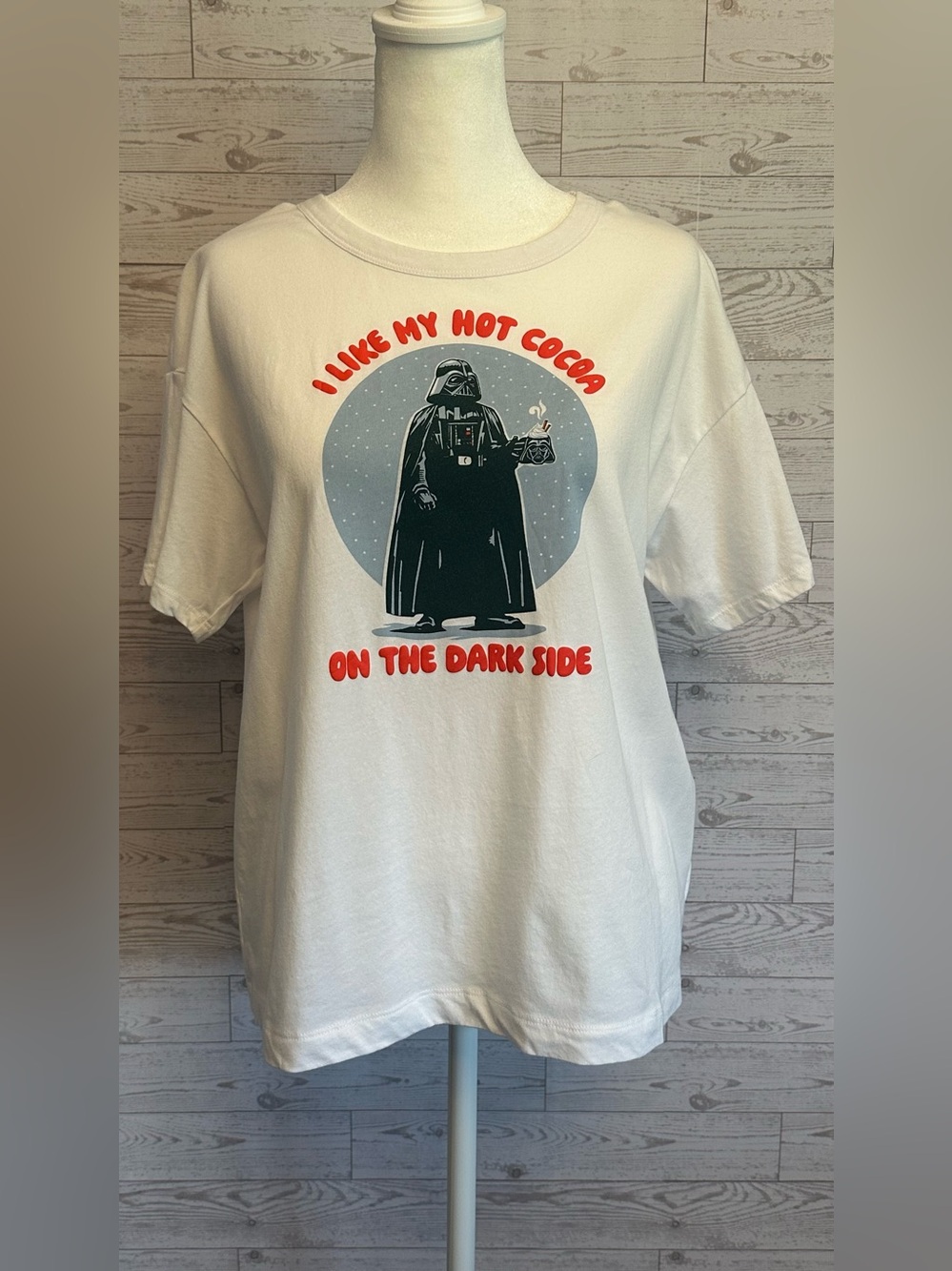 Old Navy Star Wars Darth Vader Hot Cocoa Dark Side Graphic Tee